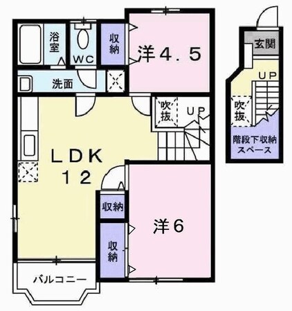 ムックｉｎアサカの物件間取画像